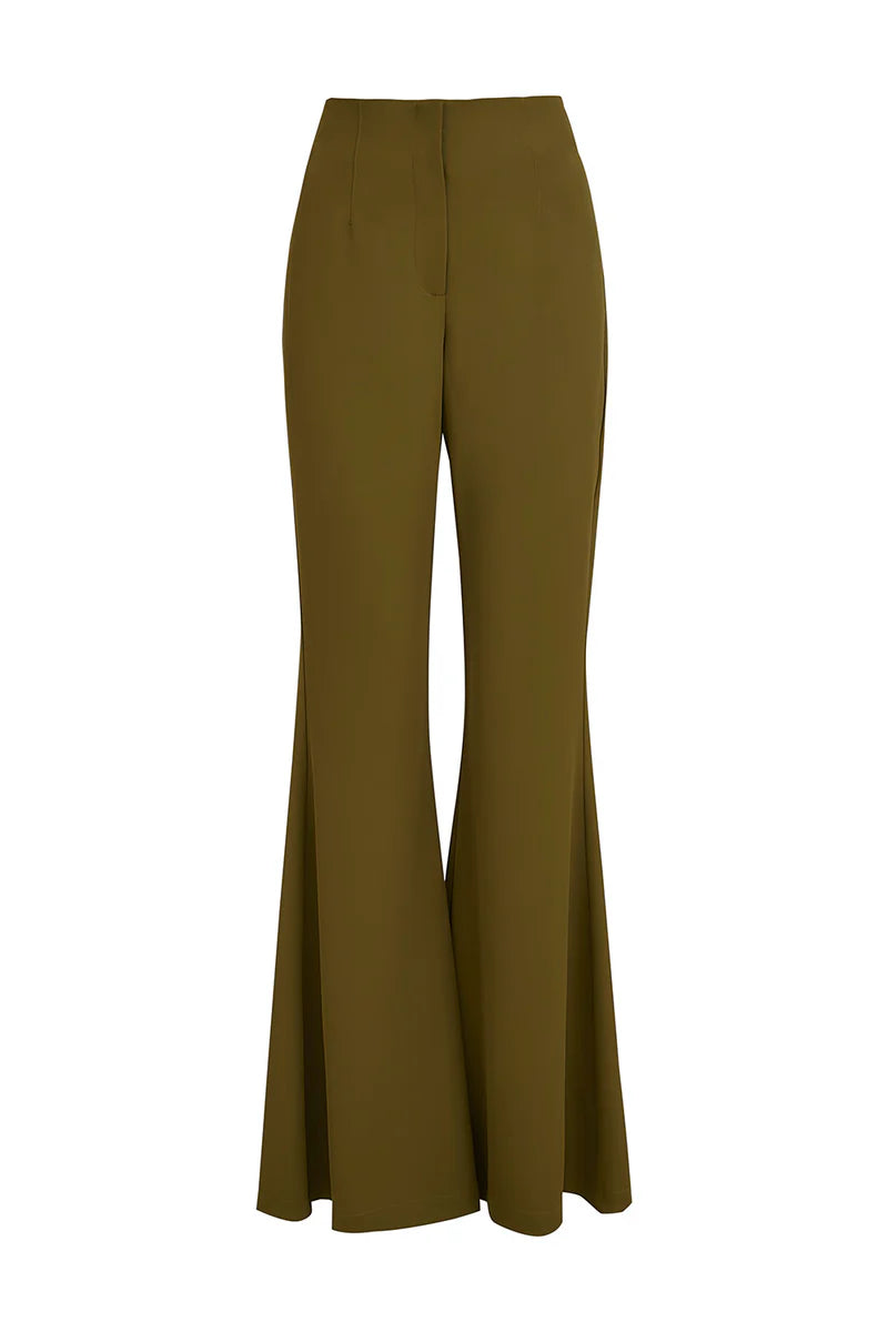 Pantalón Carlota verde oliva Crepe