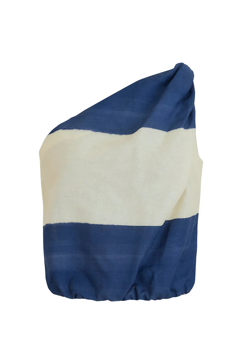 Crop top Cielo azul ivory