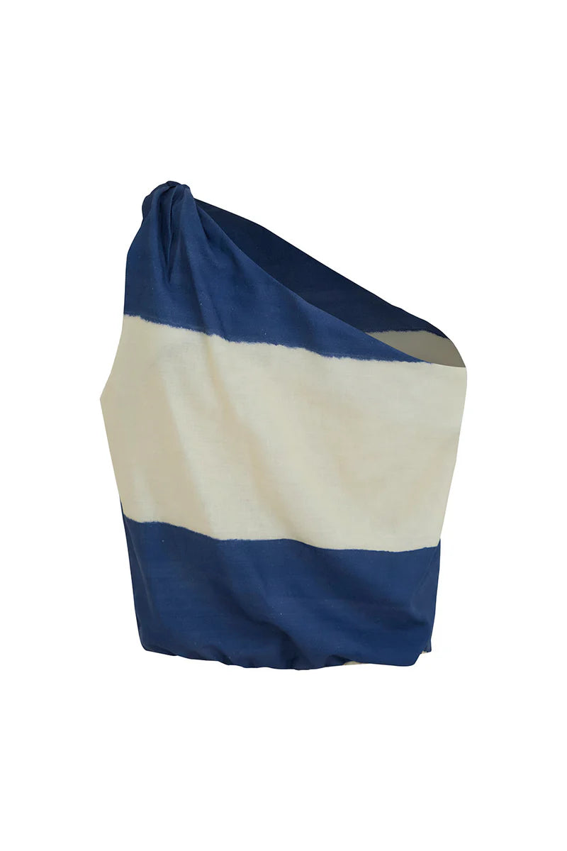 Crop top Cielo azul ivory