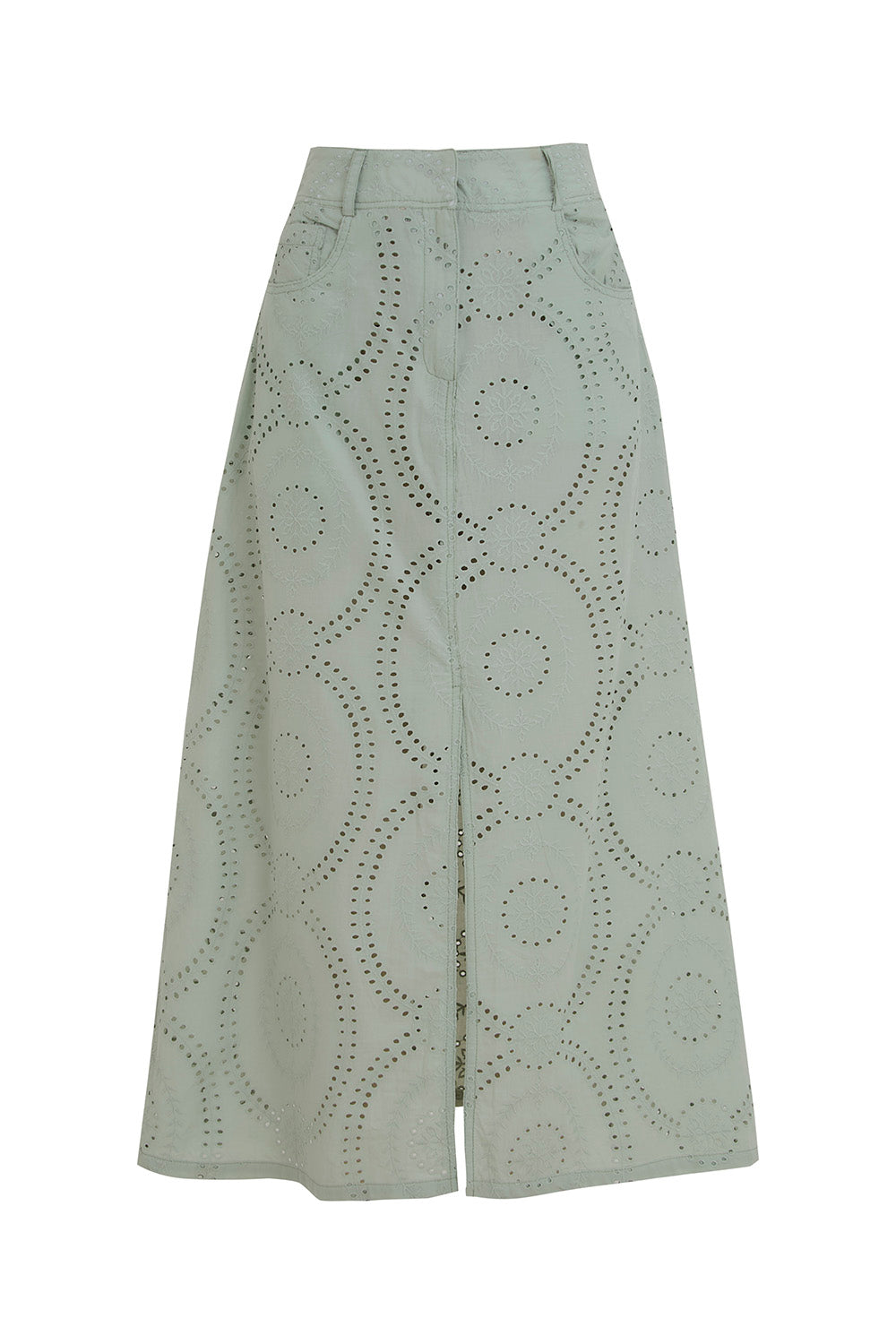 Falda Arena Blanca Verde Sage