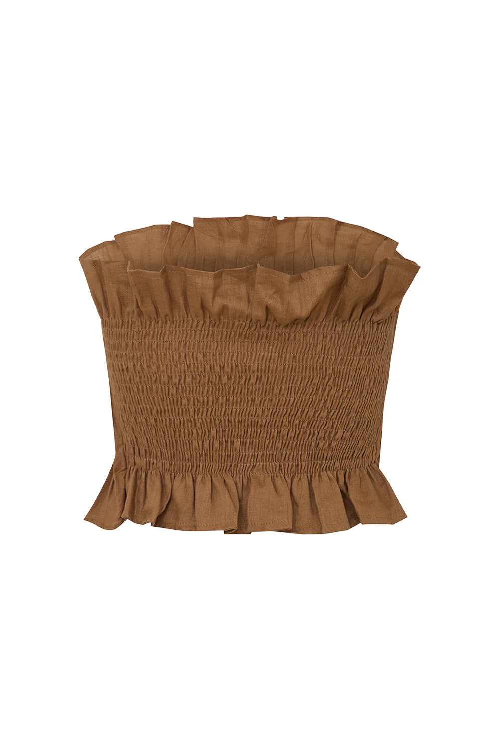 Crop top chiara mocca