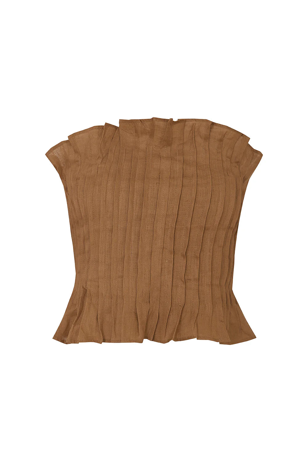 Crop top chiara mocca