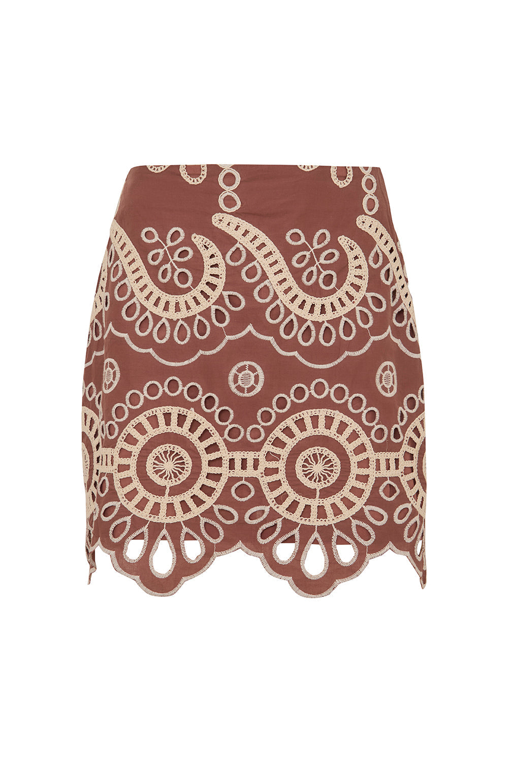 Falda Mariane Hoja Rota Coffee