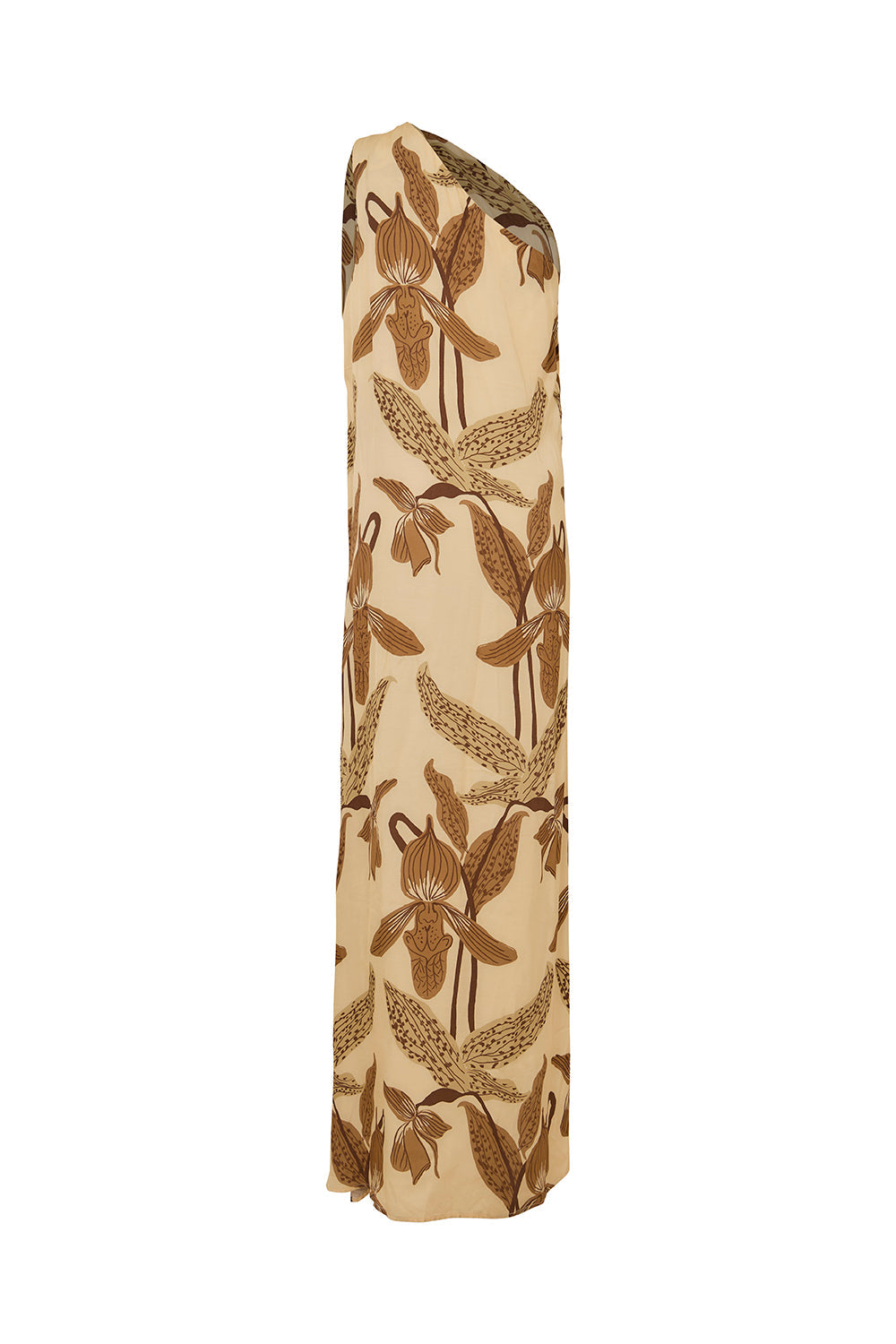 Vestido Fiore Di Seta Ivory Coffee