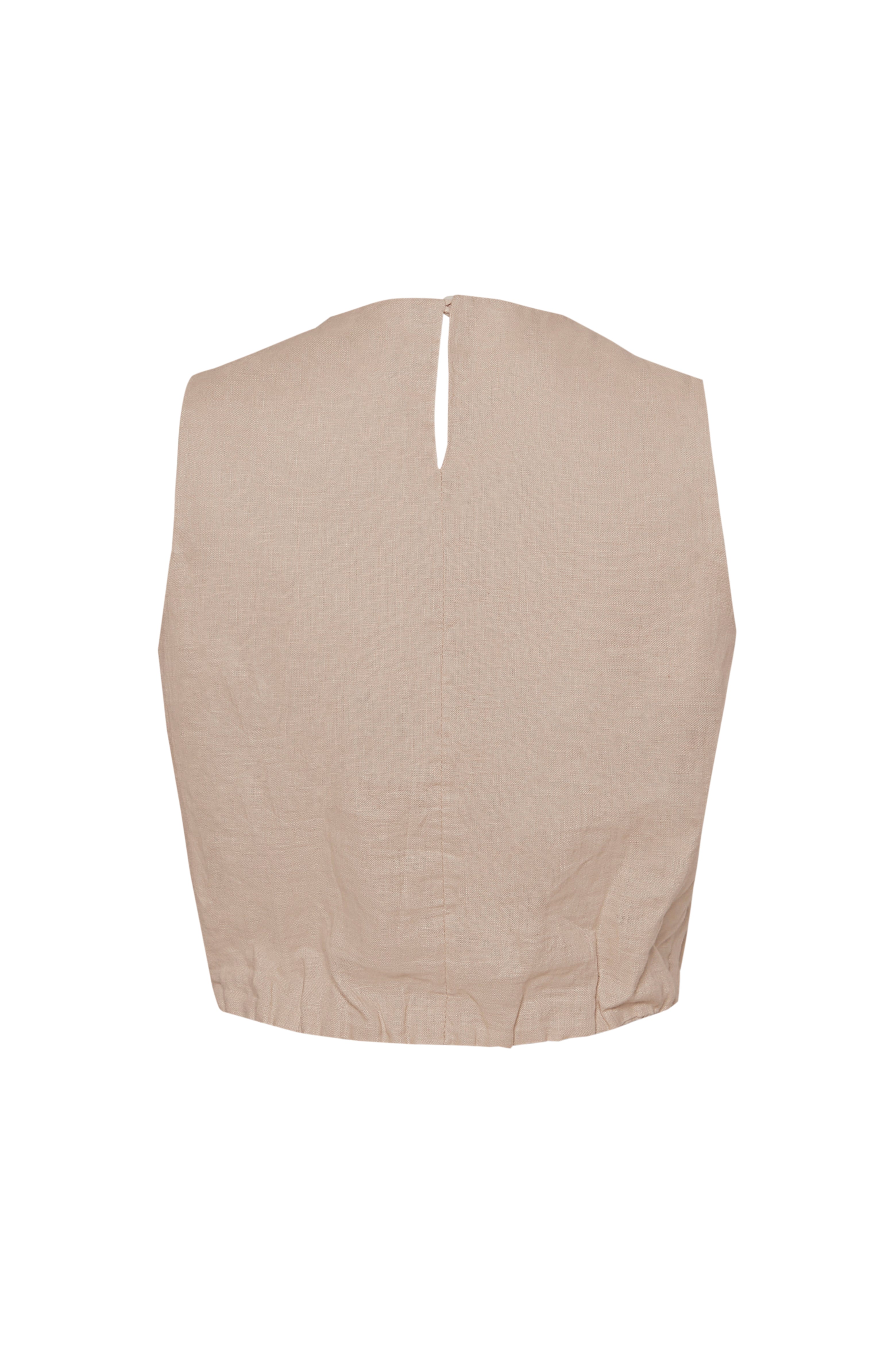 Crop top Vereda taupe