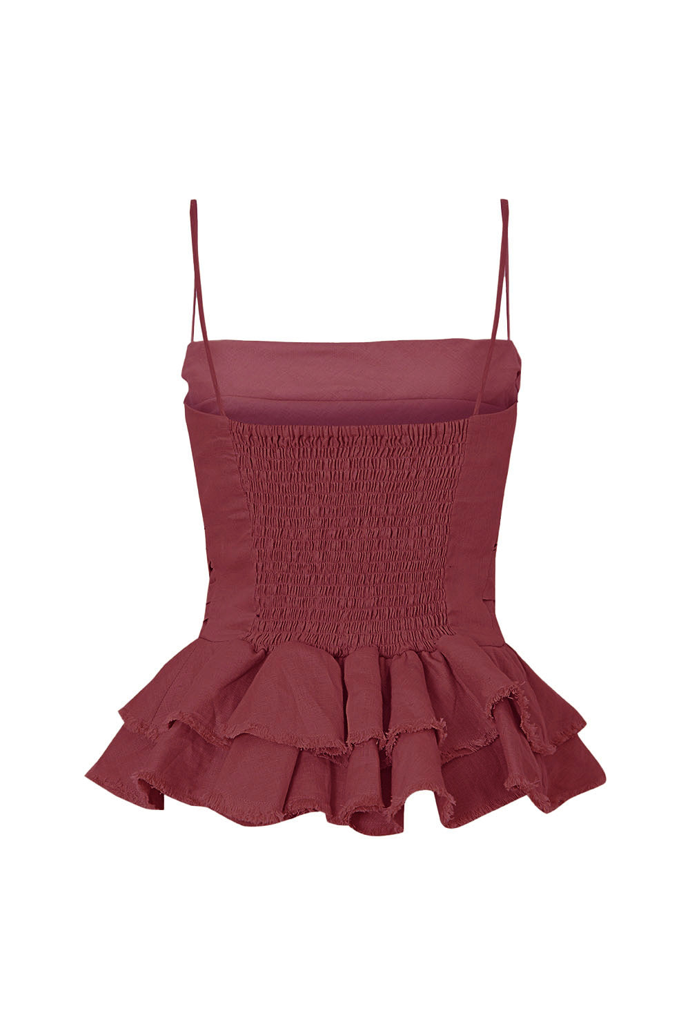 Crop top Irina vinotinto