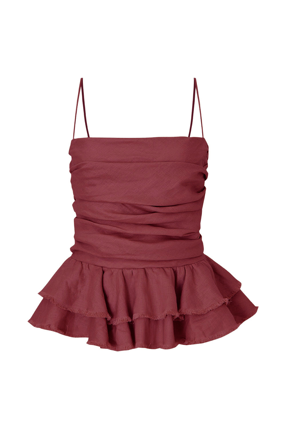 Crop top Irina vinotinto