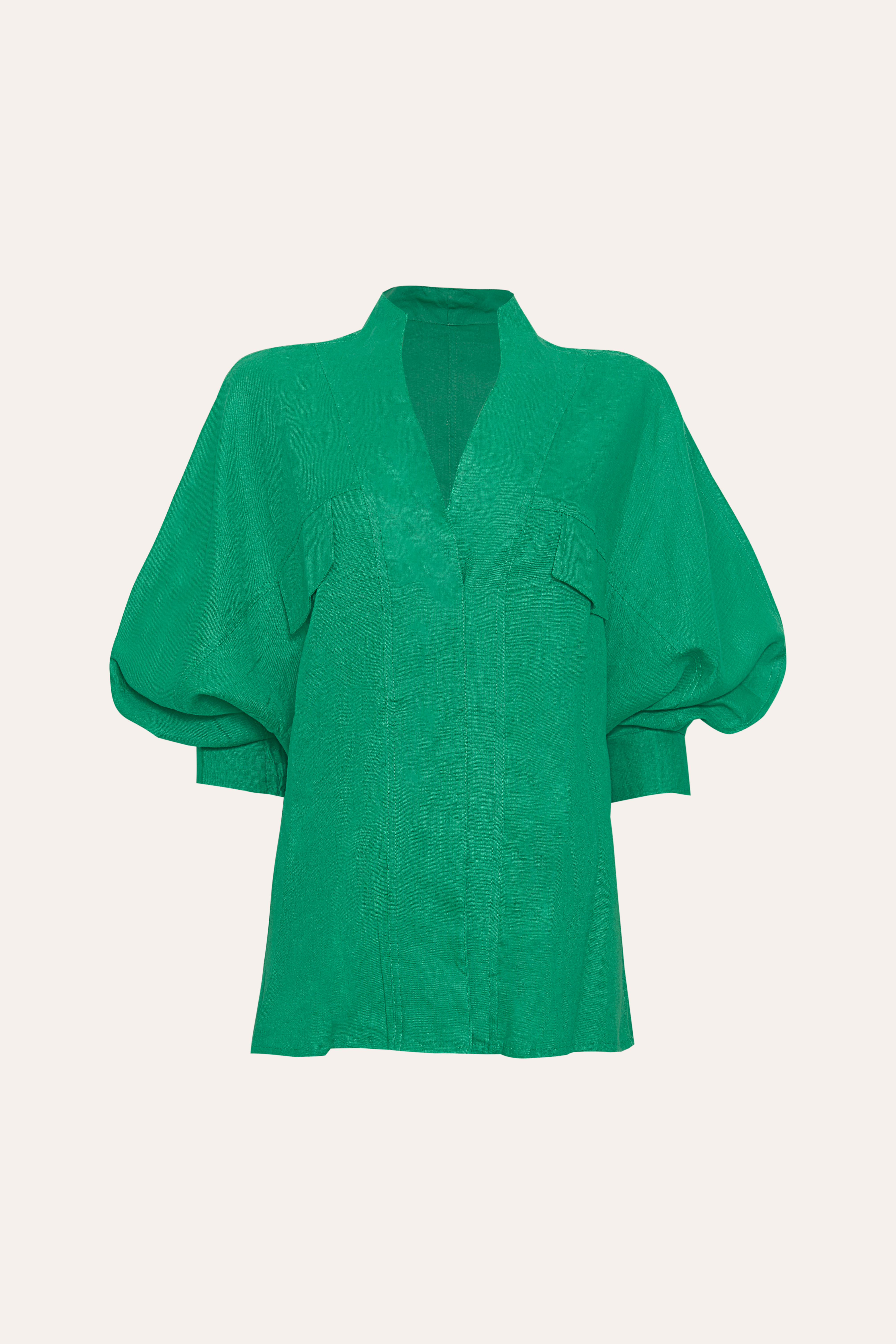 Camisa Vianey Verde Esmeralda