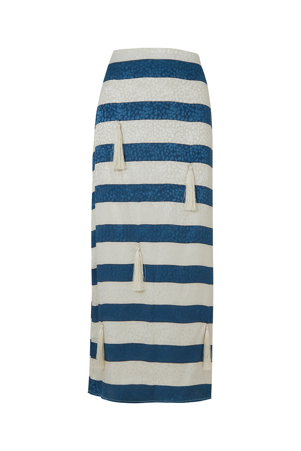 Falda Arabela Con Borlas Azul Navy