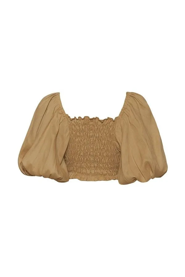 Crop Top La Sevillana Nuez