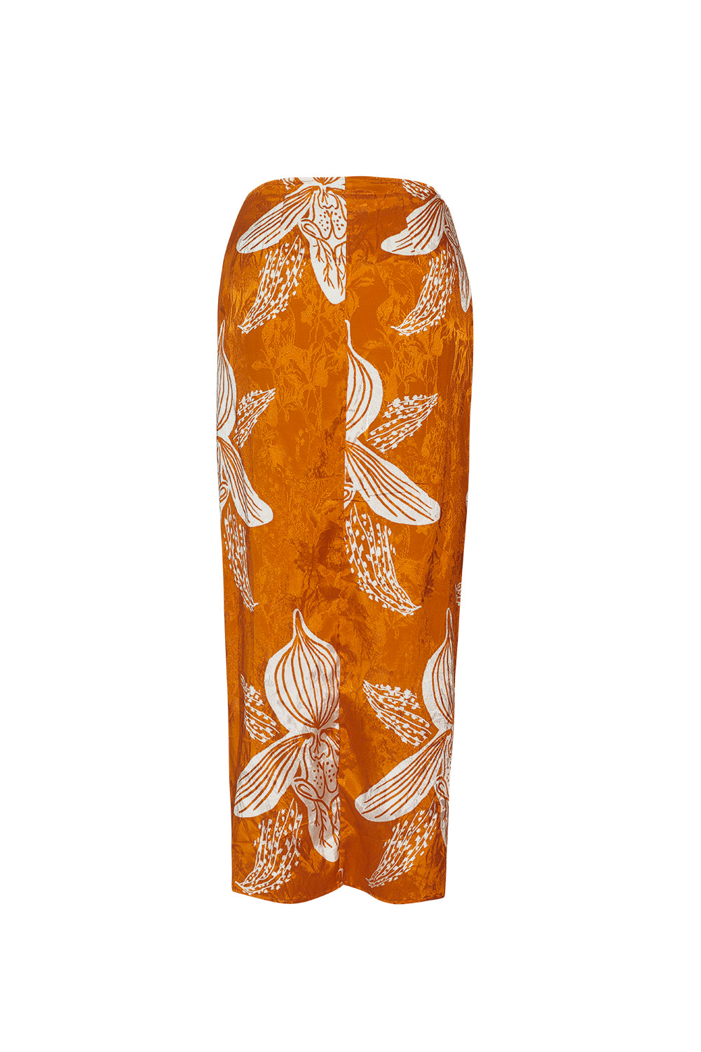 Falda New Samoa naranja jacquard
