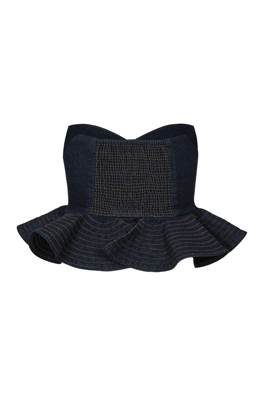 Crop top new del mar azul indigo