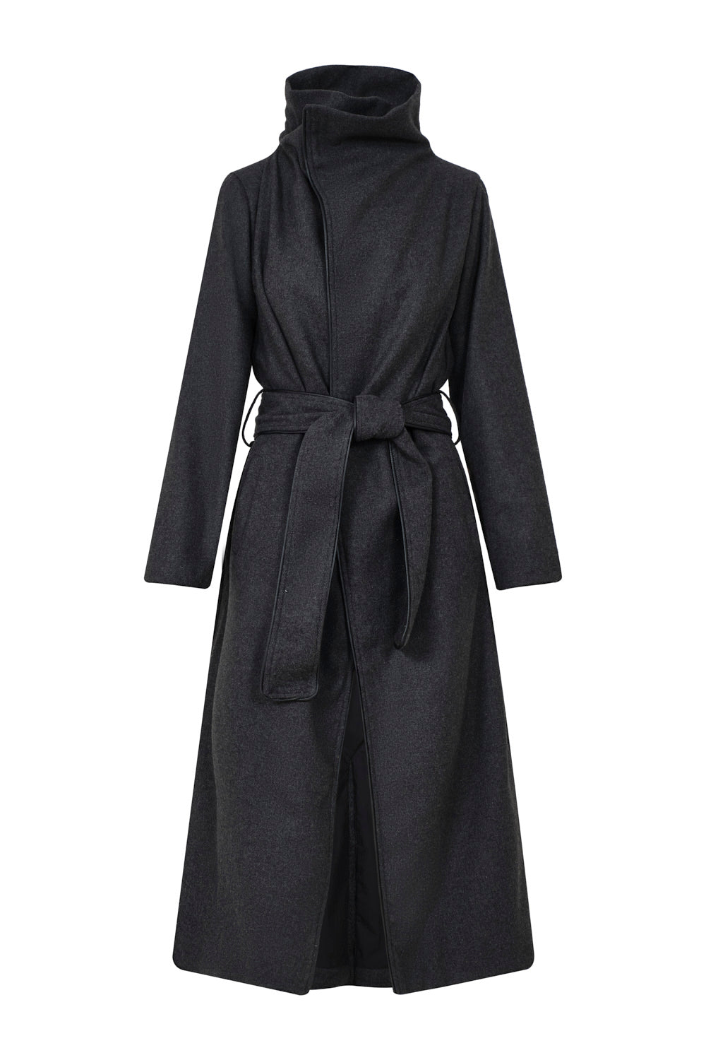 Abrigo peony noir gris oscuro, abrigo mujer