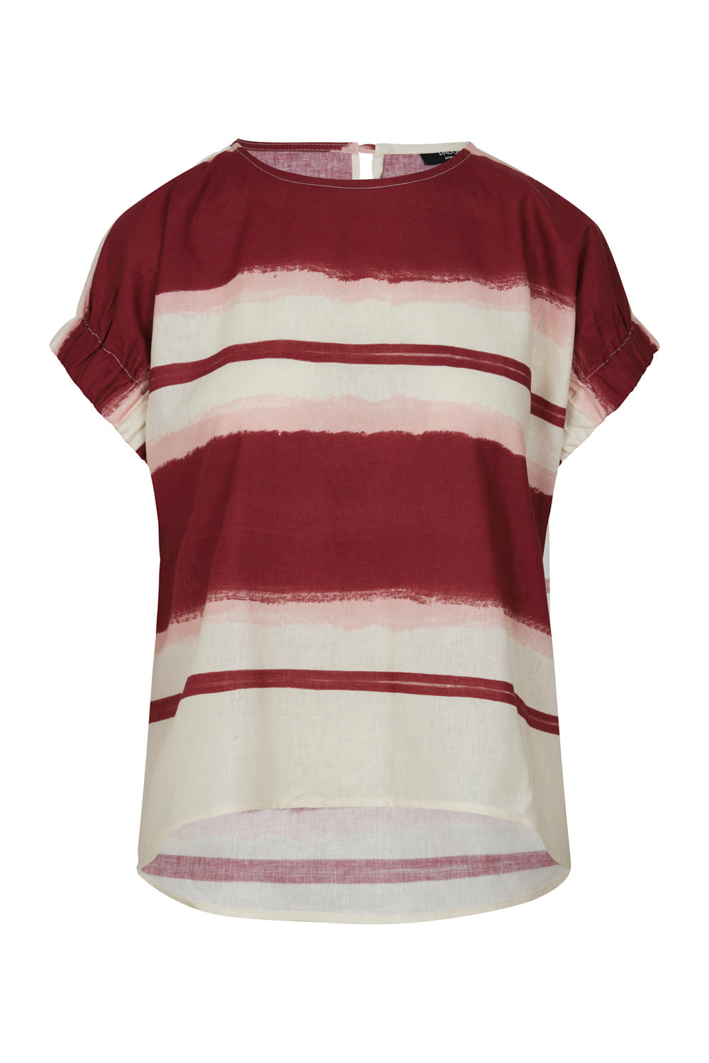 Blusa Kumba Ivory Burgundy