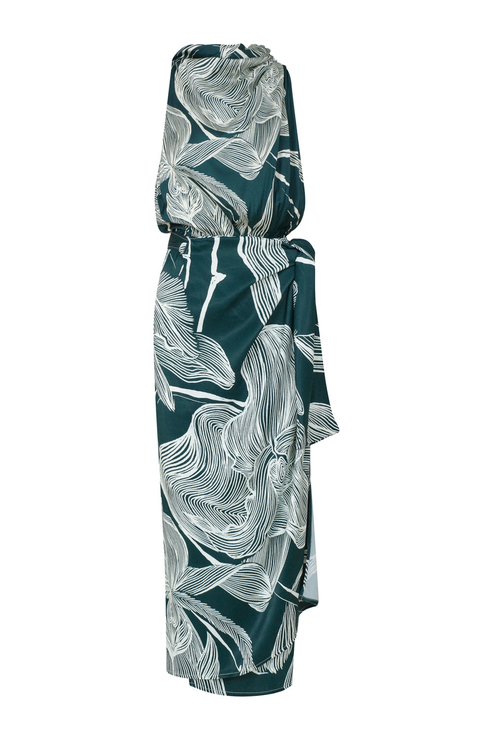 Vestido camelia verde ivory