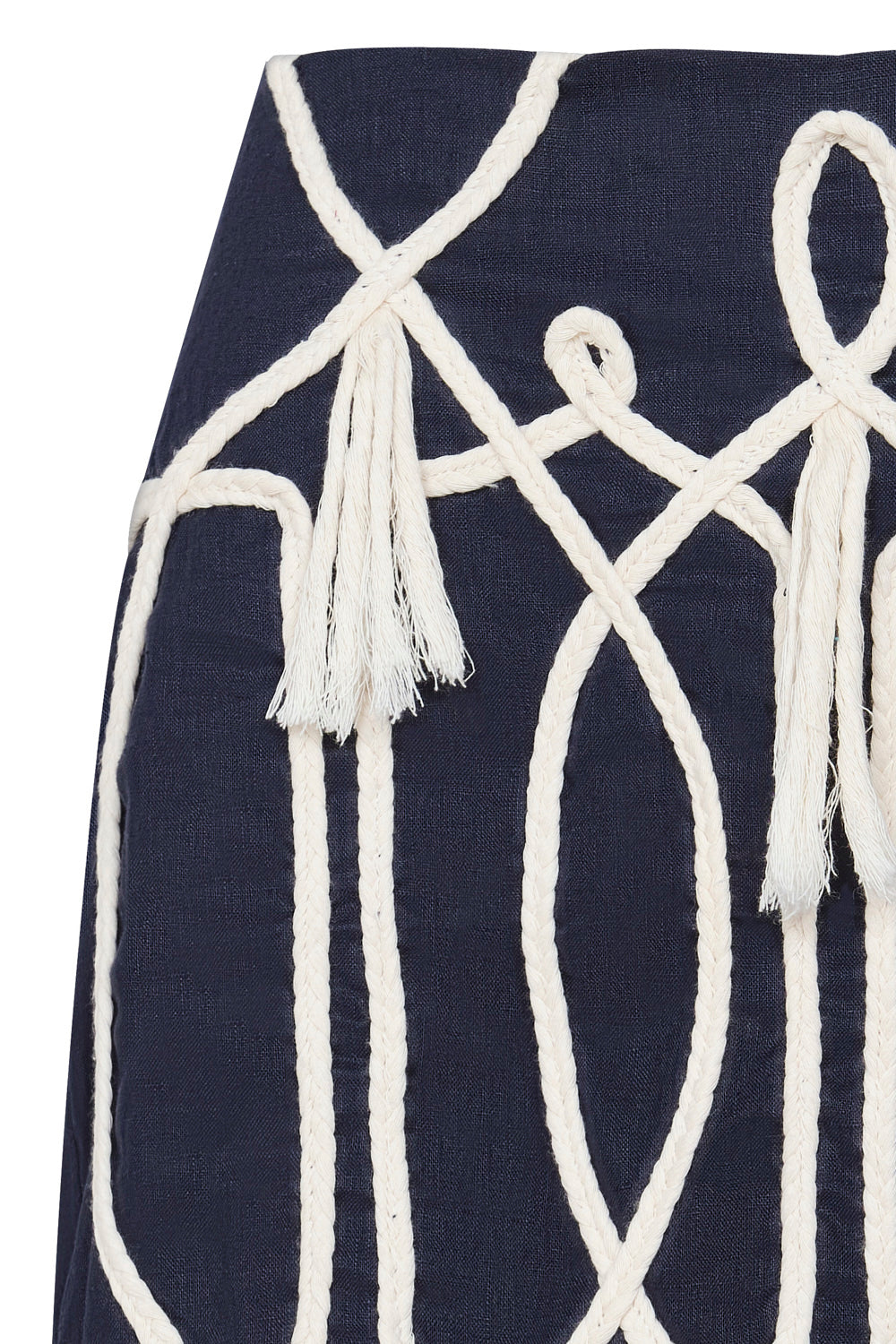 Falda Desert Garden azul navy