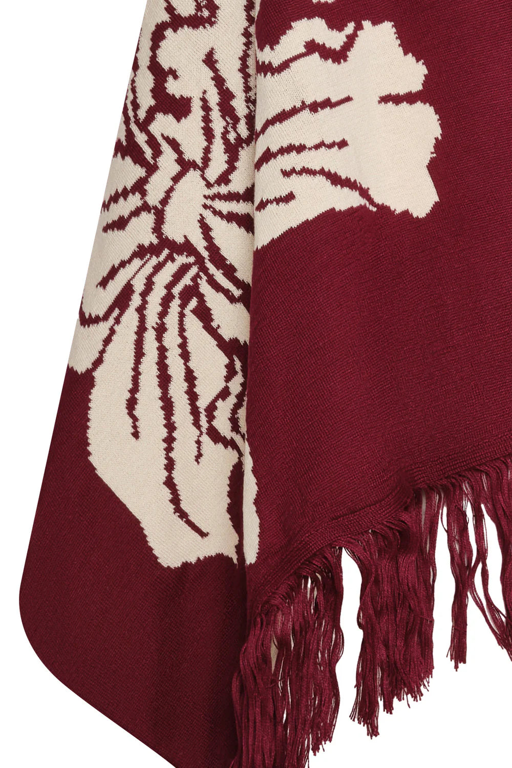 Bufanda Yu Moon vinotinto