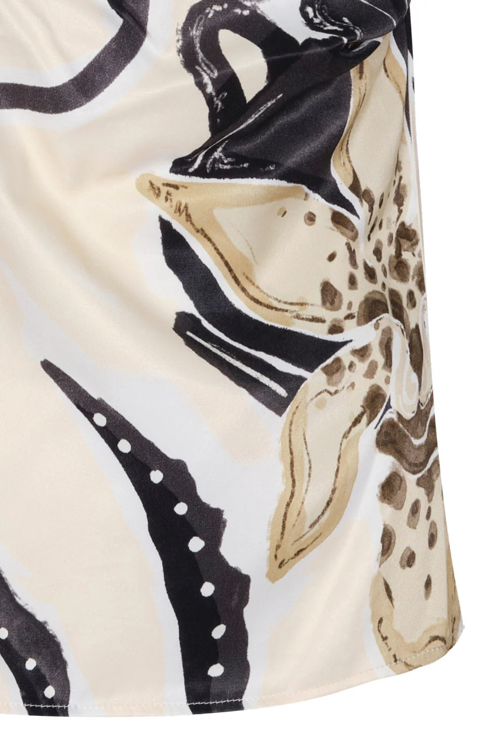 Blusa Entre Rios Ivory Negro