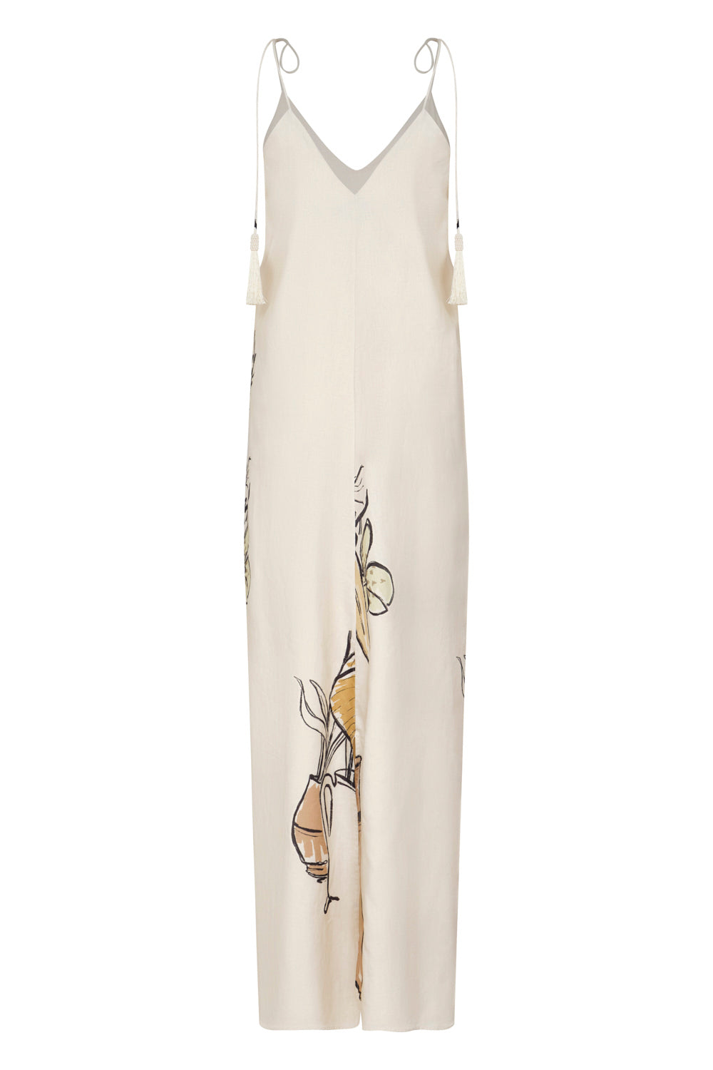 Vestido Mil Flores Peanut