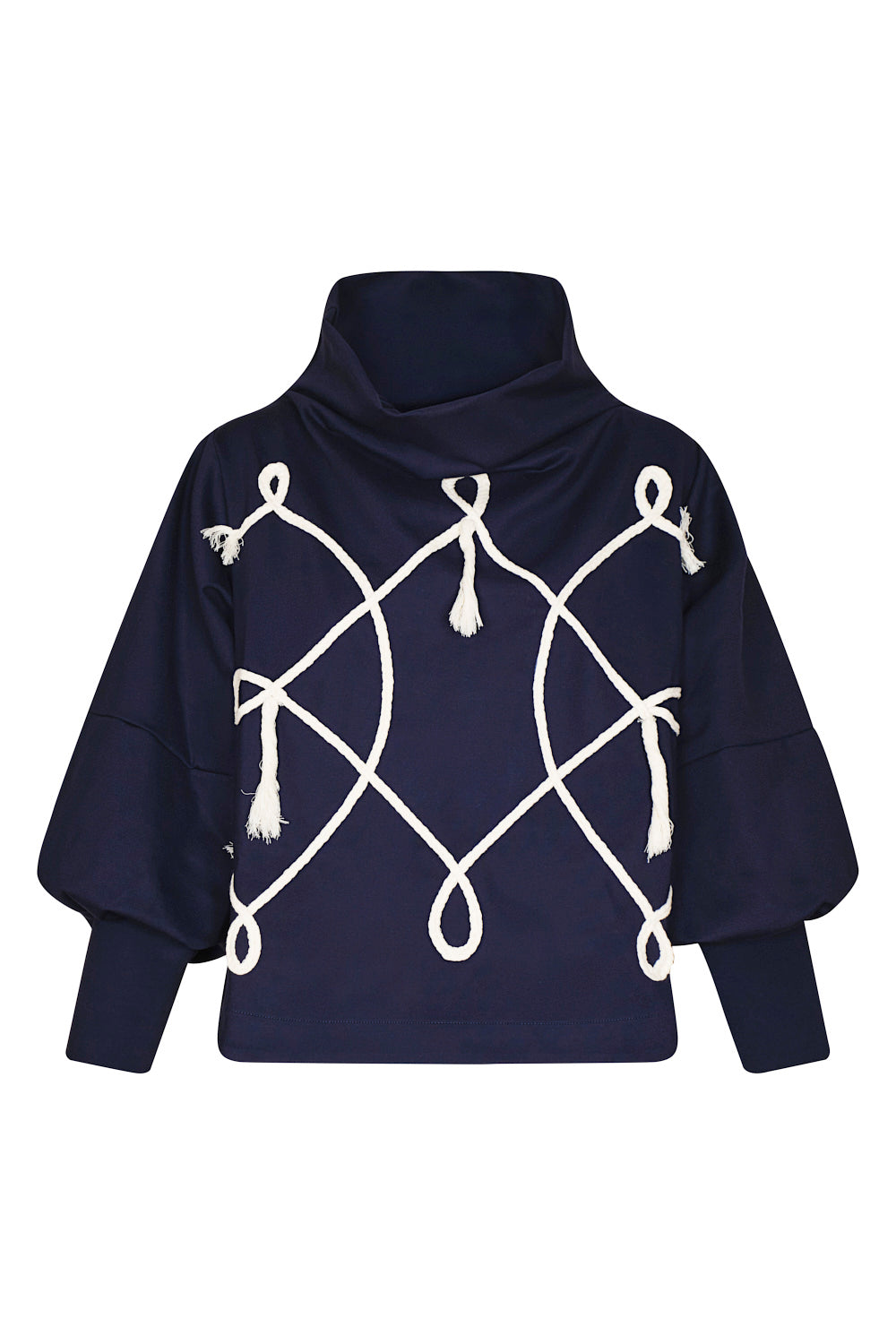 Saco new scarlett azul navy bordado