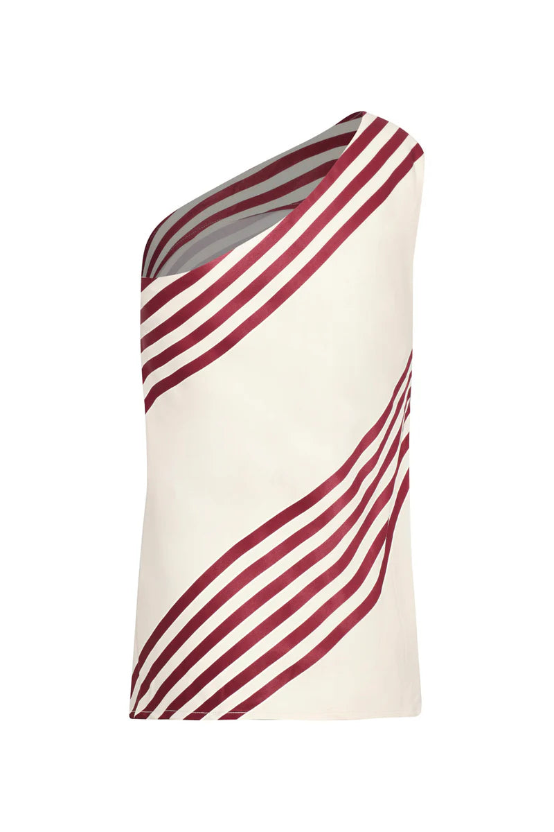 Blusa Entre Ríos Ivory Burgundy