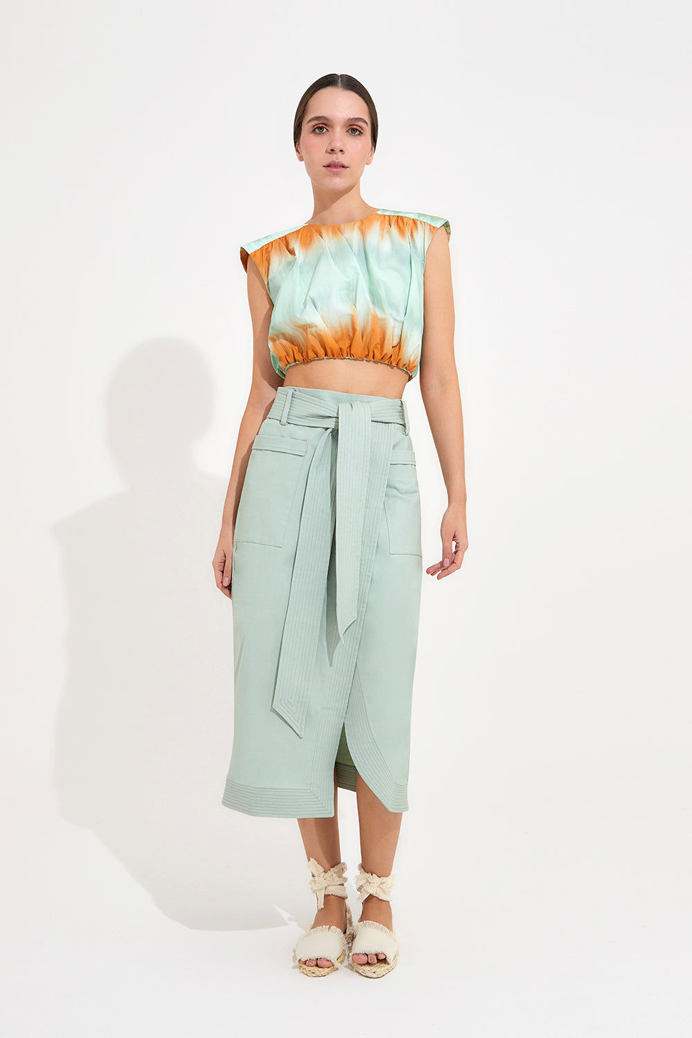 Falda Eclipse perfecto sage