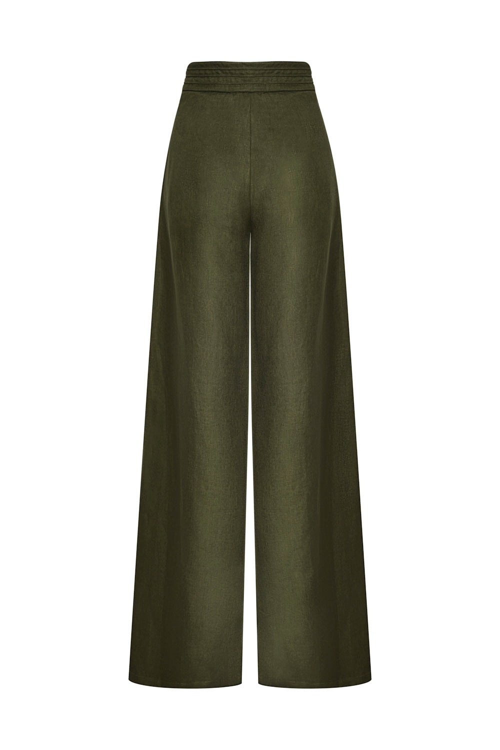 Pantalón Burgos Bordado Verde Oliva
