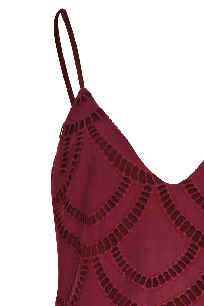 VESTIDO MIL FLORES VINOTINTO