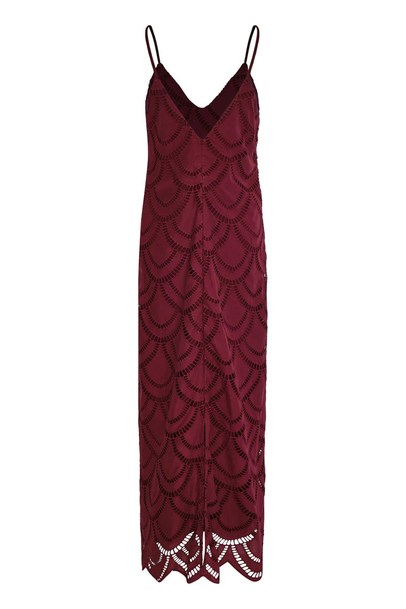 VESTIDO MIL FLORES VINOTINTO