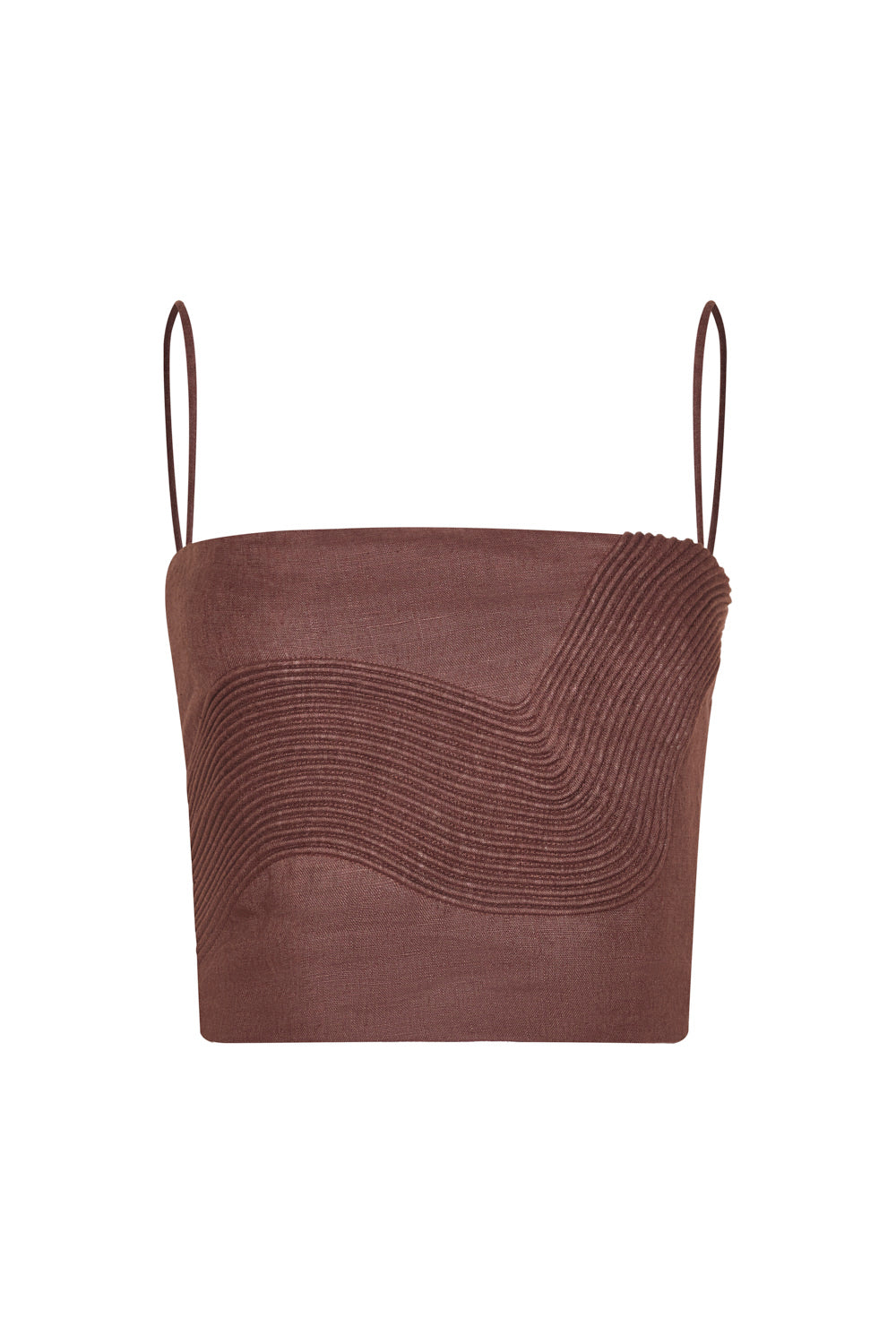 Crop top notre dame coffee bordado