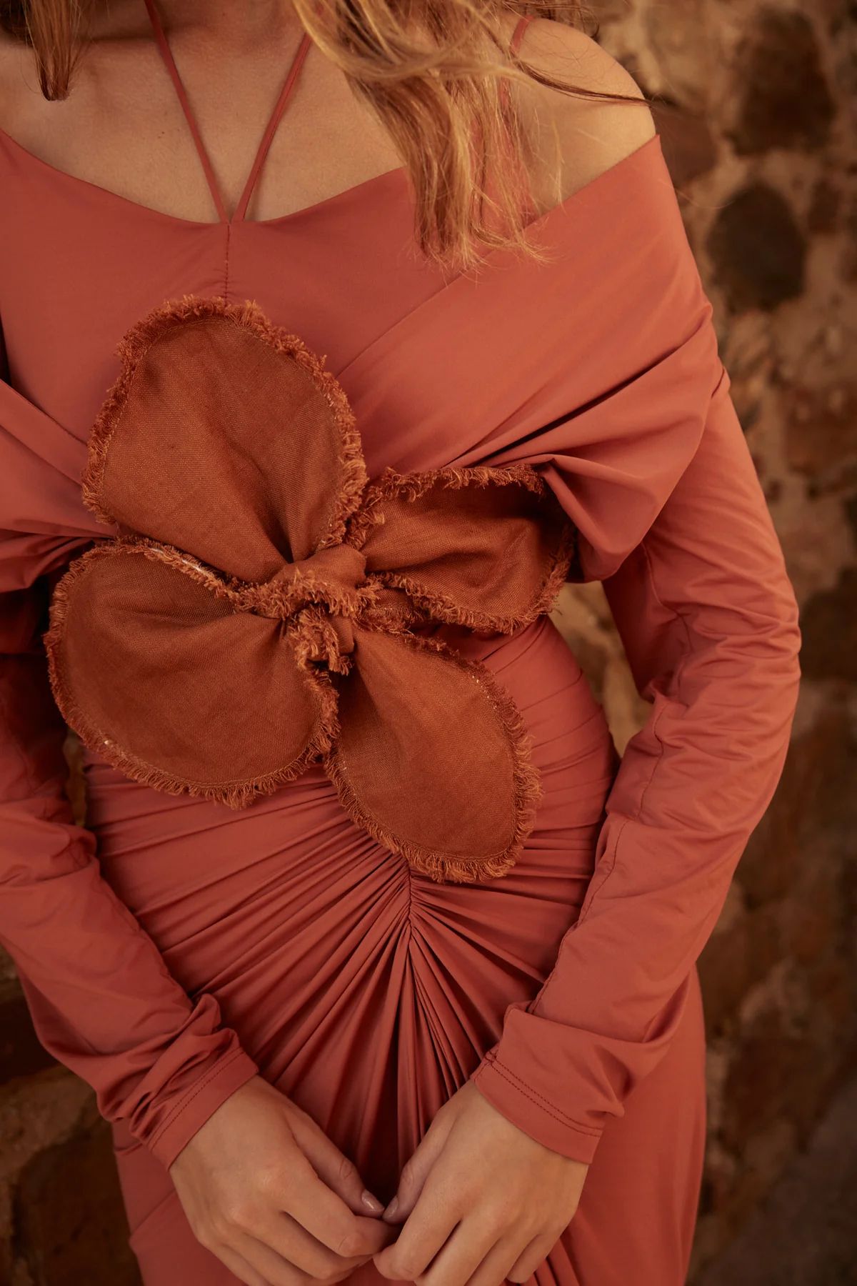 VESTIDO AMAIA TERRACOTA
