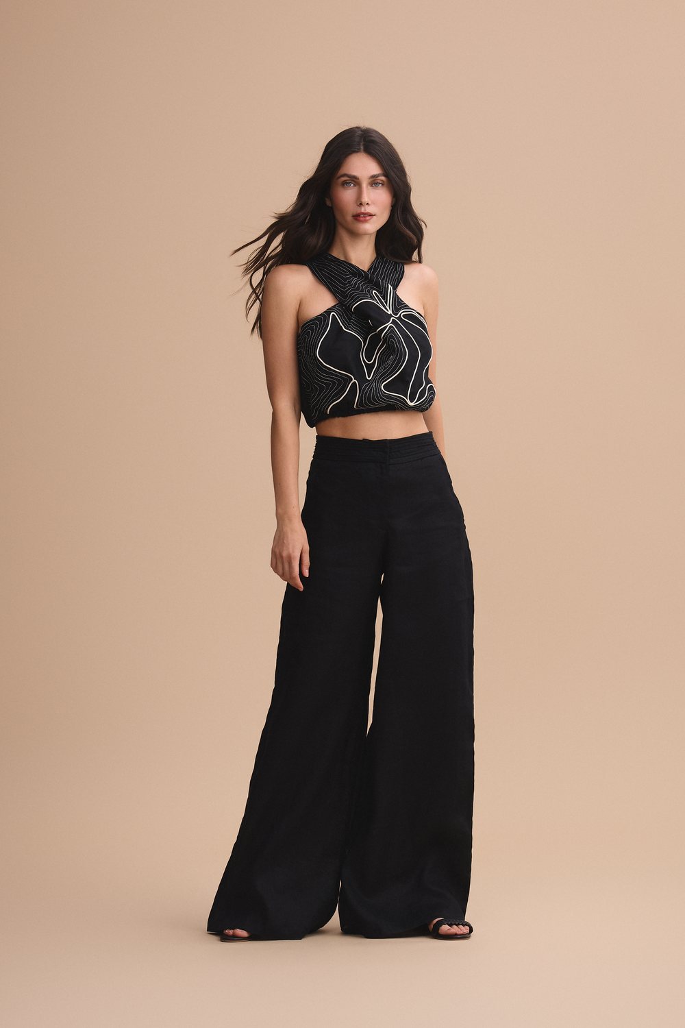 Crop Top Vereda Negro