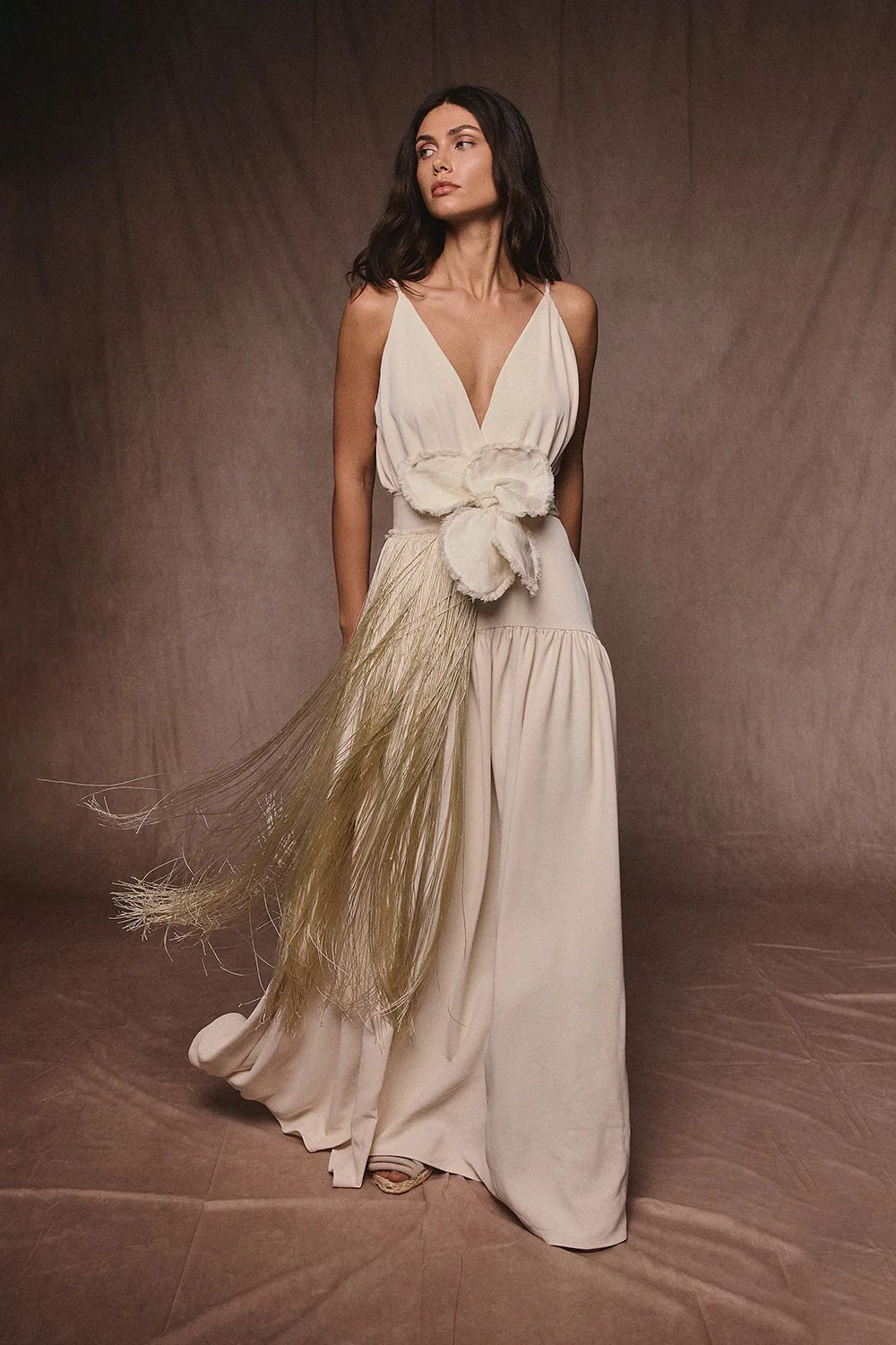 Cinturón New Orquidea Mia Maxi Flecos Natural